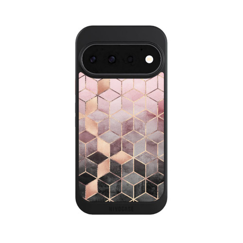 Google Pixel 11 Pro NIVOcore Pink-grauer Farbverlauf Würfel Druck