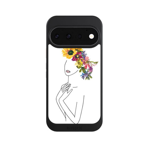 Google Pixel 11 Pro NIVOcore Line Art Frau mit Blumenkrone