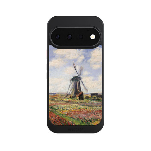 Google Pixel 11 Pro NIVOcore Tulpenfelder mit der Rijnsburger Windmühle von Claude Monet
