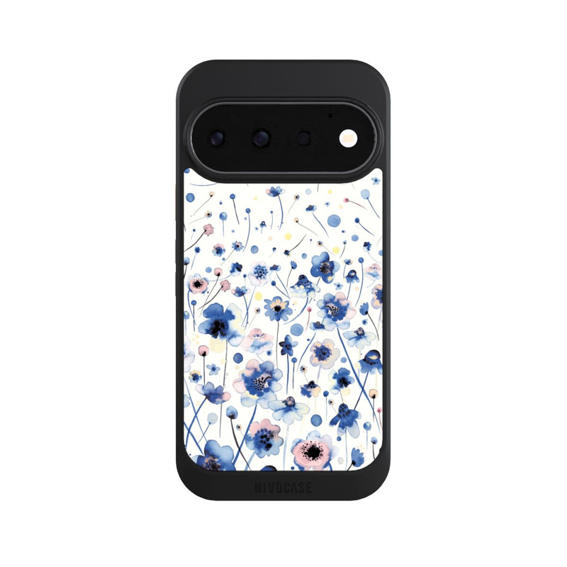 Pixel 11 Pro NIVOcore Aquarelltinte blaue Blumen