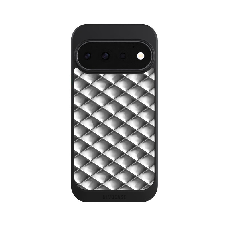 Pixel 11 Pro NIVOcore Glamour Silver Squares