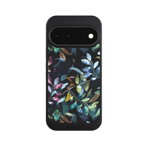 Google Pixel 11 Pro NIVOcore Mystische Aquarellblätter schwarz
