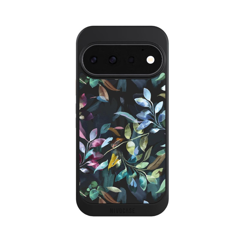 Pixel 11 Pro NIVOcore Mystische Aquarellblätter schwarz