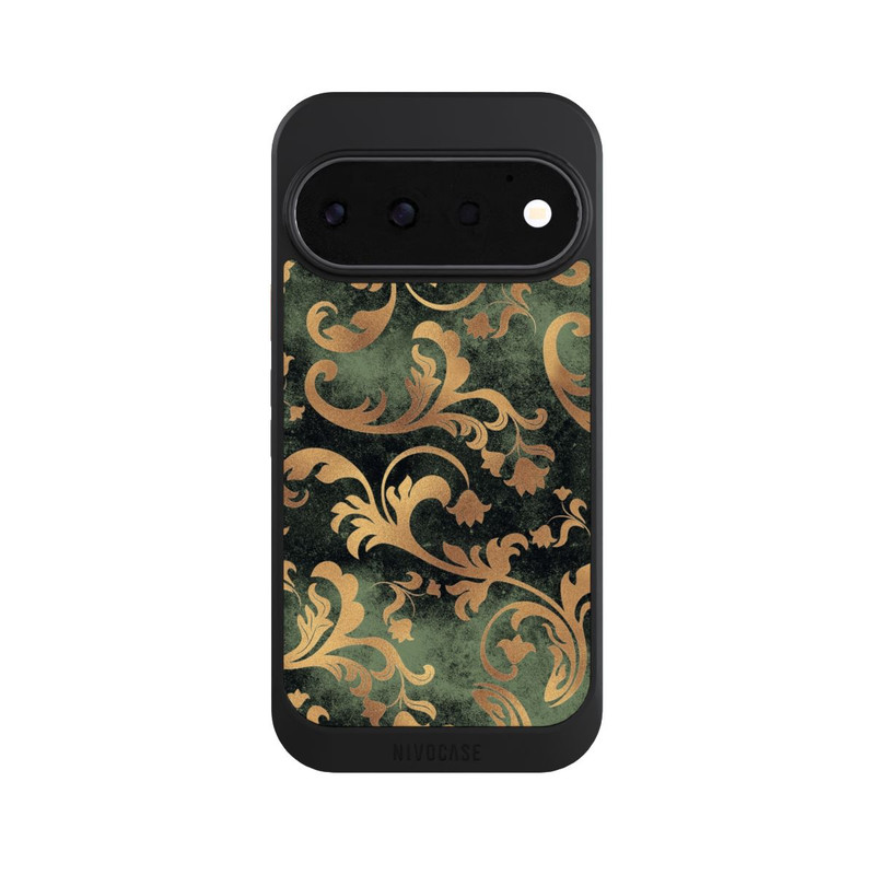 Pixel 11 Pro NIVOcore Damask Wallpaper Dark Green