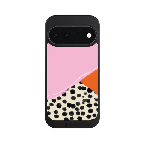Google Pixel 11 Pro NIVOcore Pink and Orange Modern Art with Dots