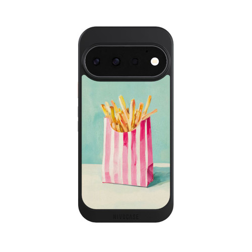 Google Pixel 11 Pro NIVOcore Retro Pommes Blau Watercolor