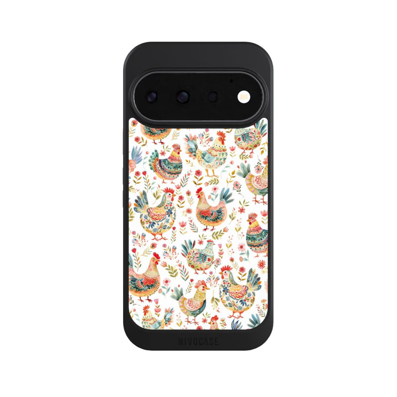 Pixel 11 Pro NIVOcore Motif de poulet coloré avec IA