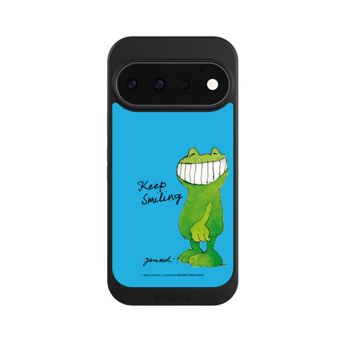 Google Pixel 11 Pro NIVOcore Janosch Frosch Keep Smiling Blue