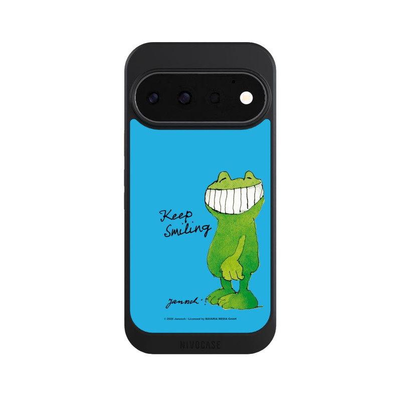 Pixel 11 Pro NIVOcore Janosch Frosch Keep Smiling Blue