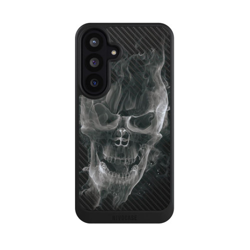 Samsung Galaxy S26 FE NIVOcore rauchender Totenkopf Carbon
