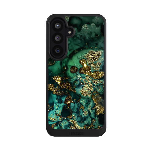 Samsung Galaxy S26 FE NIVOcore Cyan Glitzer Marmorlook