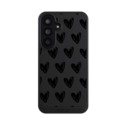 Samsung Galaxy S26 FE NIVOcore Herzen Schwarz ohne Hintergrund