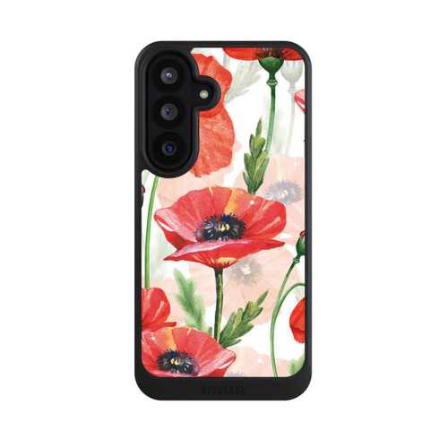 Samsung Galaxy S26 FE NIVOcore Wasserfarbe Mohnblumen