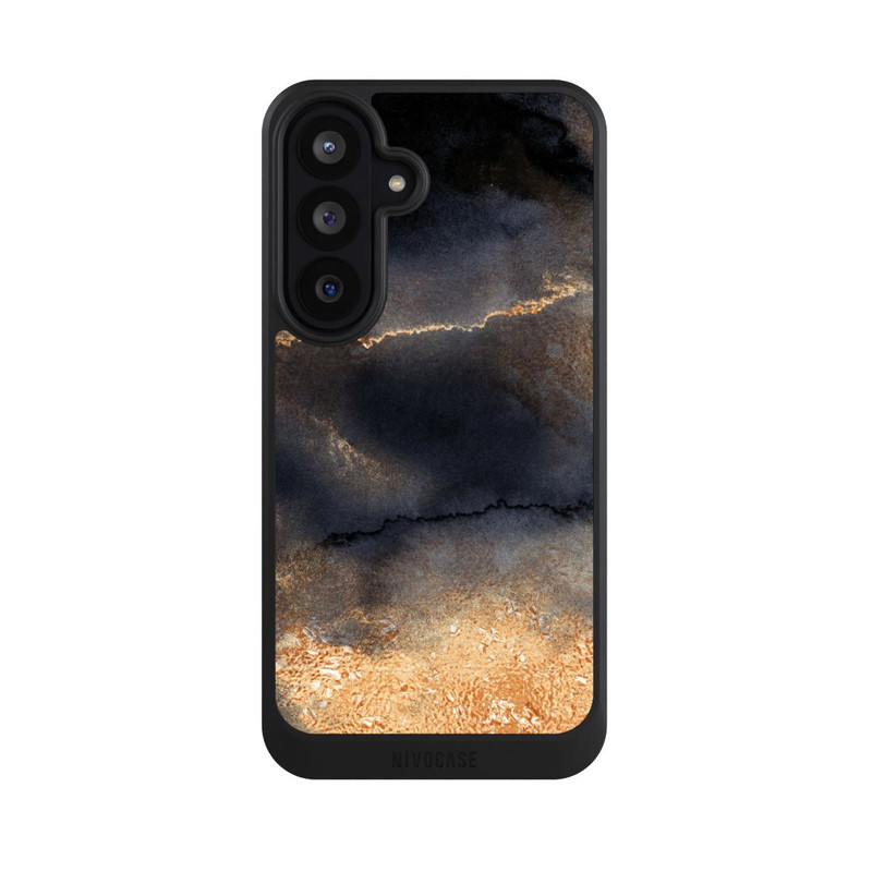 Galaxy S26 FE NIVOcore Schwarzer Marmor Goldstaub Look