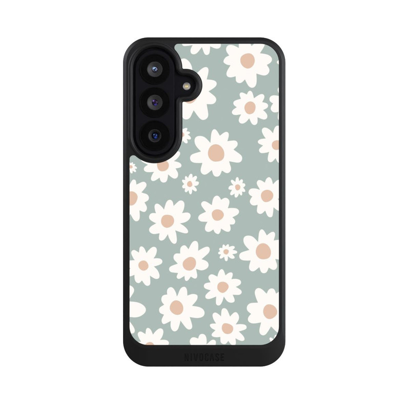 Galaxy S26 FE NIVOcore Gänseblümchen Muster grün