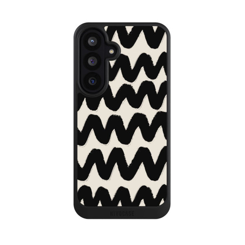 Samsung Galaxy S26 FE NIVOcore Vagues Noires Pattern