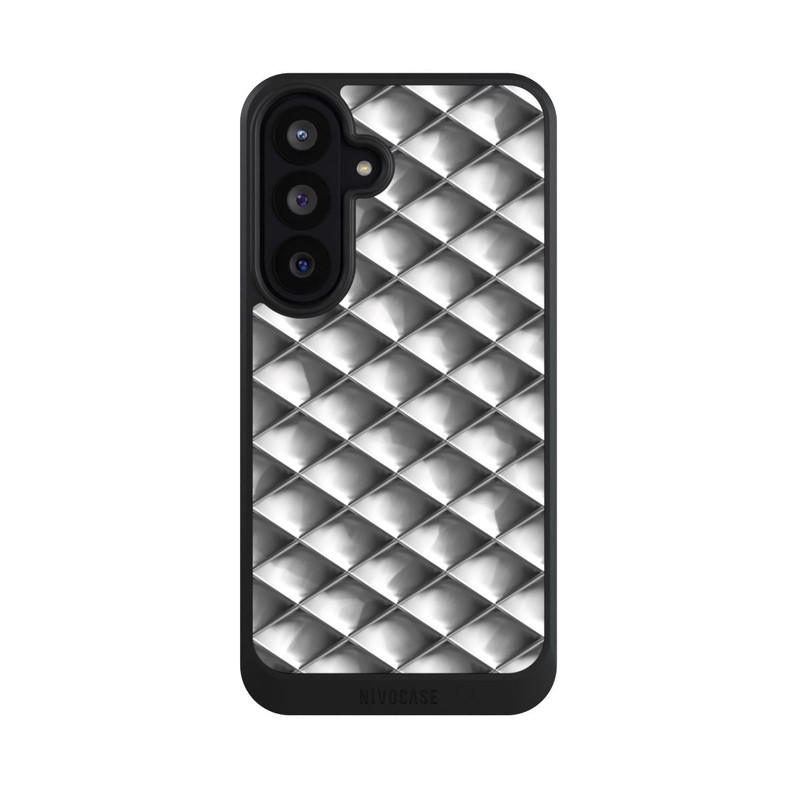 Galaxy S26 FE NIVOcore Glamour Silver Squares