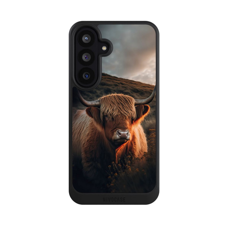 Galaxy S26 FE NIVOcore Hochland Rind mit großen Hörnern mit KI