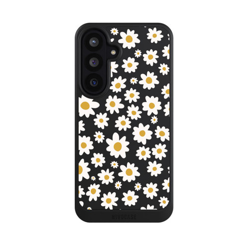 Samsung Galaxy S26 FE NIVOcore Daisy Flower Seamless Pattern Transparent