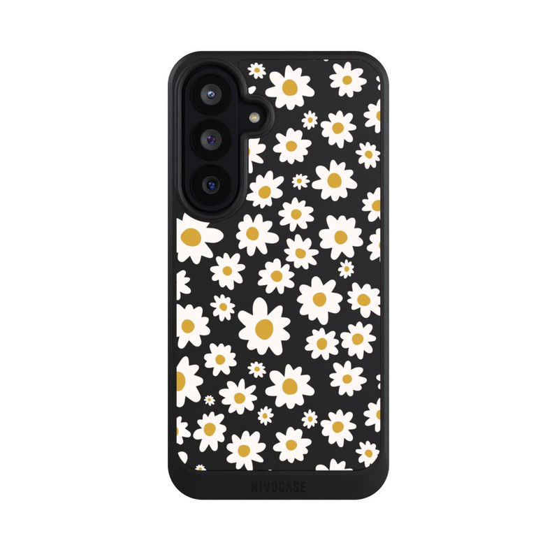 Galaxy S26 FE NIVOcore Daisy Flower Seamless Pattern Transparent