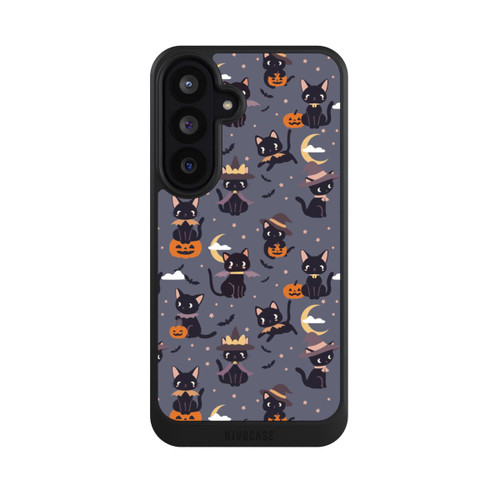 Samsung Galaxy S26 FE NIVOcore Cute Halloween Witch Cats and Pumpkins