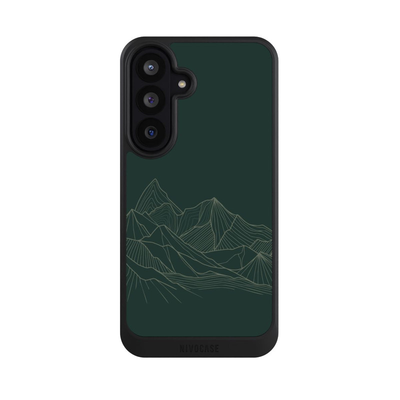 Galaxy S26 FE NIVOcore Berg Line Art Grün