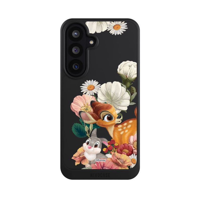 Galaxy S26 FE NIVOcore Bambi und Klopfer Blumen Transparent