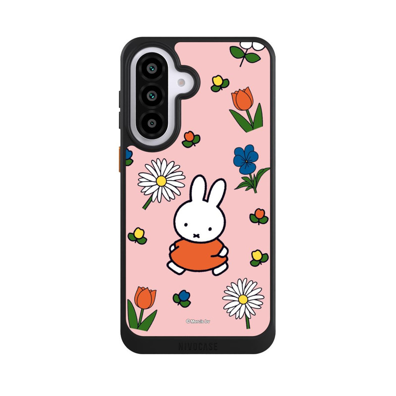 Galaxy A18 5G NIVOcore Miffy Blumenmuster Rosa Margeriten
