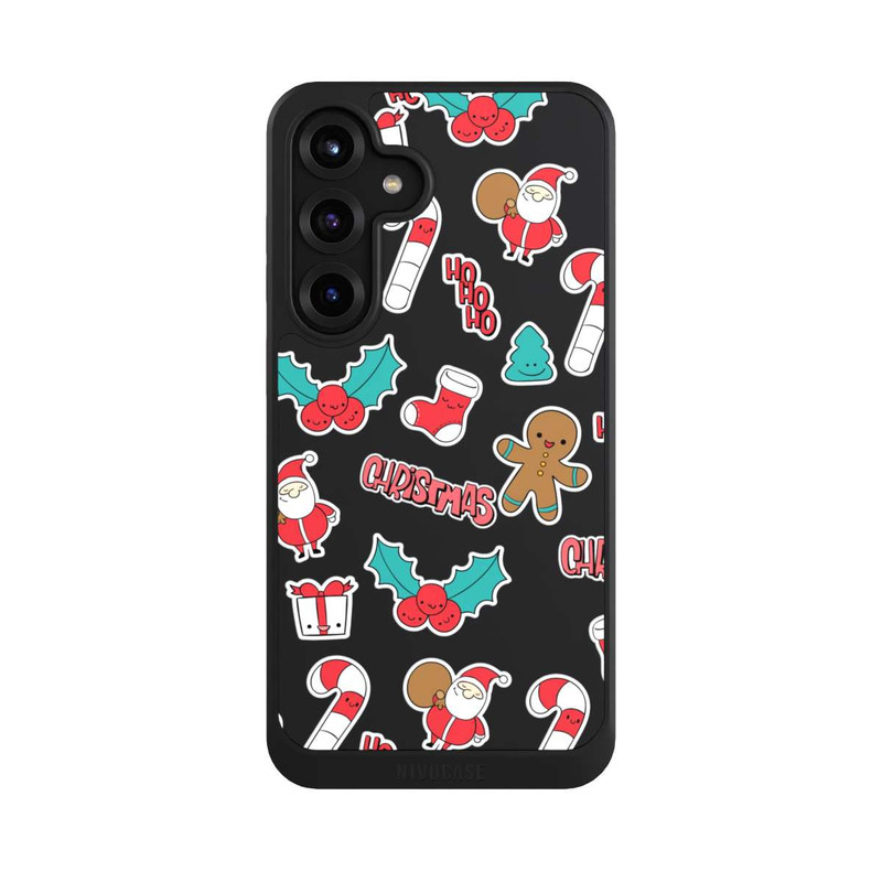 Galaxy S25 + NIVOcore Christmas Pattern ohne Hintergrund