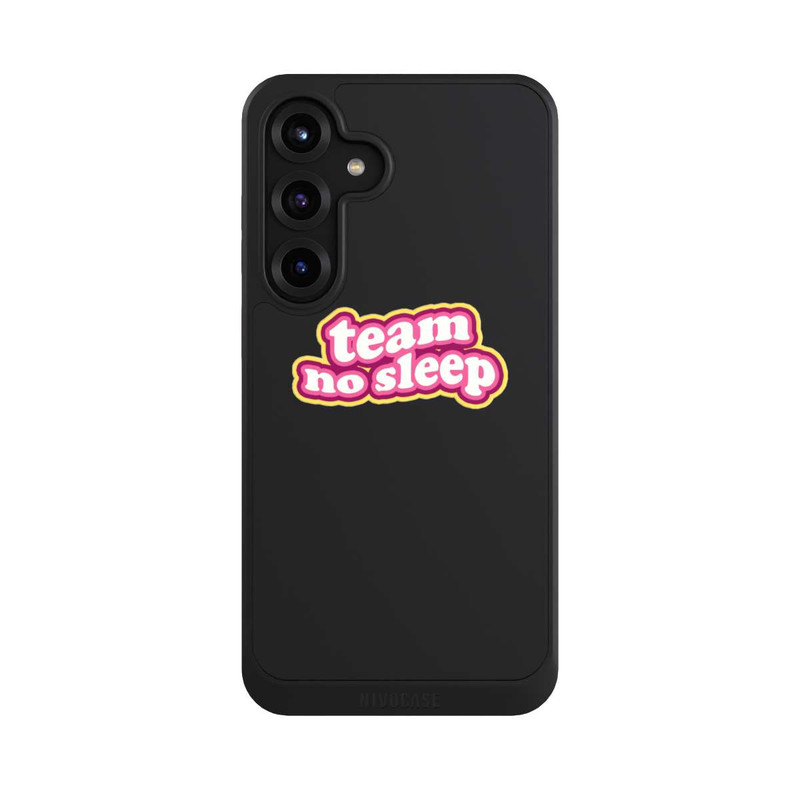 Galaxy S25 + NIVOcore Team No Sleep 70s Transparent
