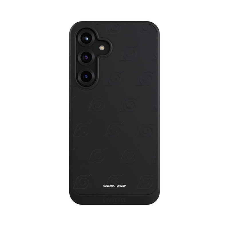 Galaxy S25 + NIVOcore Black Konoha Pattern Transparant