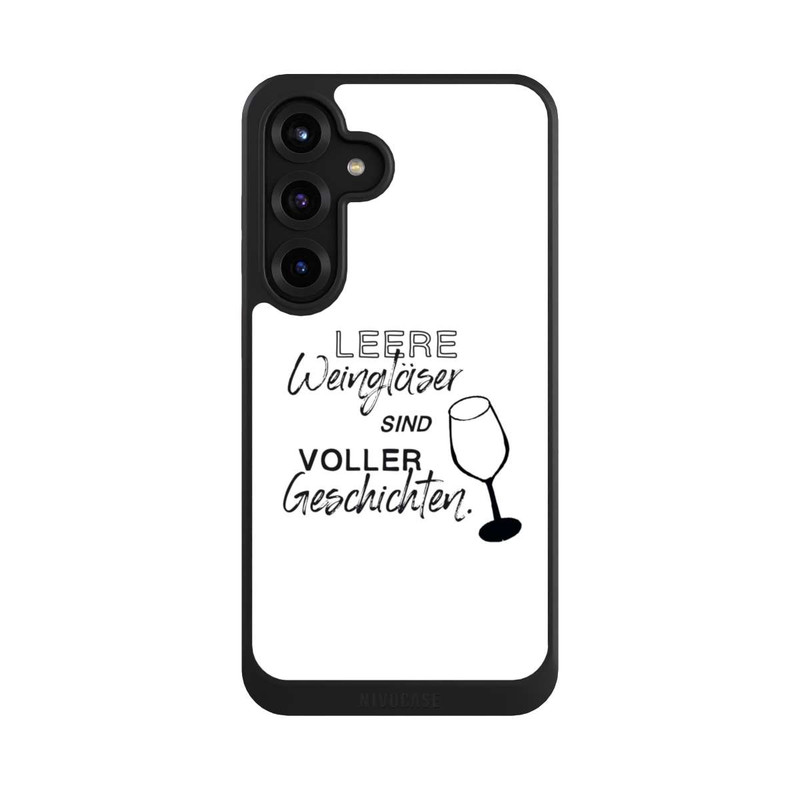 Galaxy S25 + NIVOcore Leere Weingläser