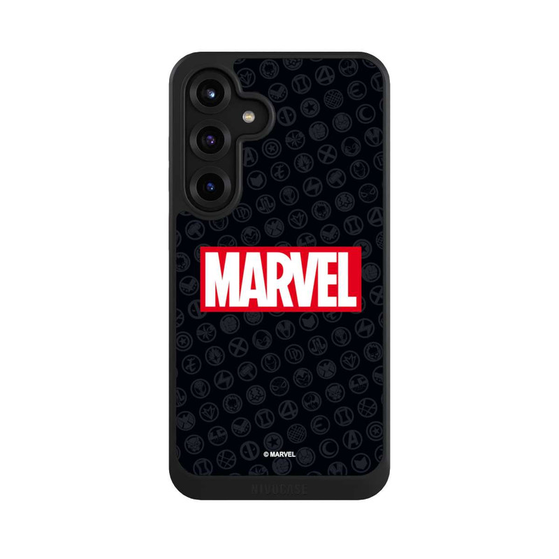 Galaxy S25 + NIVOcore Marvel Logo Black Red 