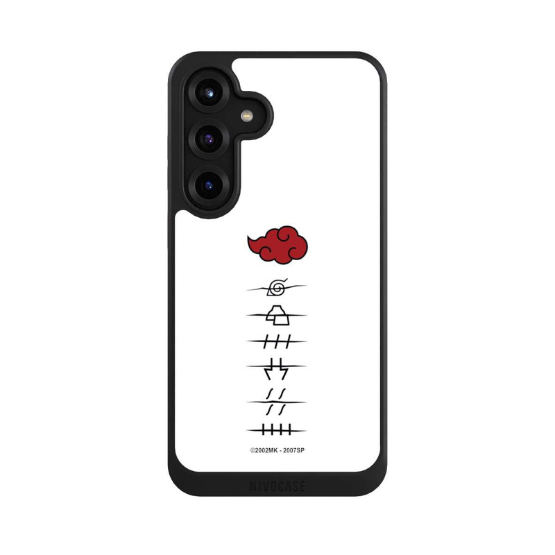 Galaxy S25 + NIVOcore Akatsuki Mitgliedersymbole Weiß