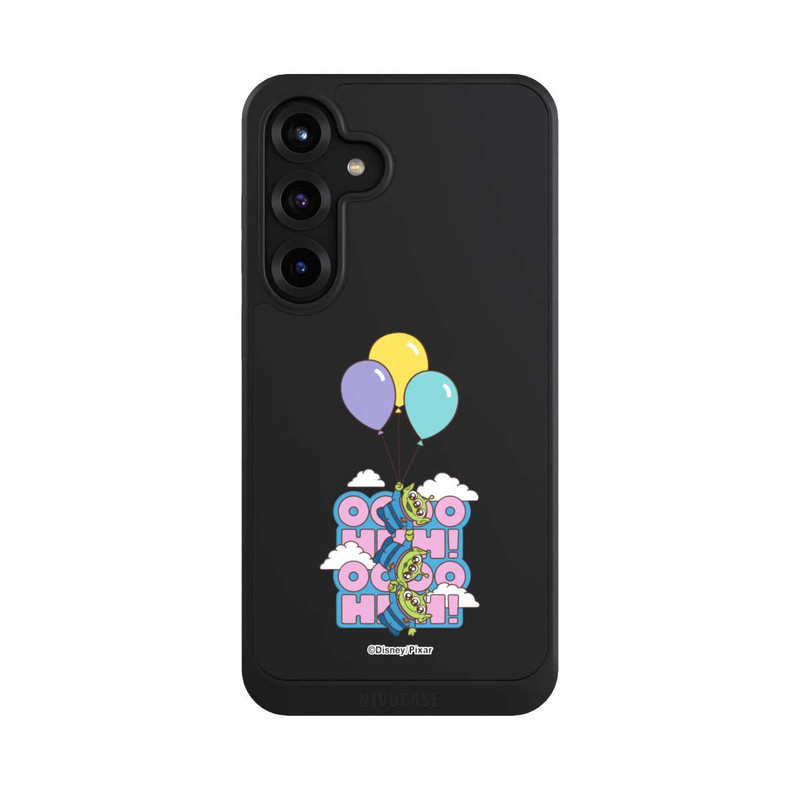 Galaxy S25 + NIVOcore Toy Story Aliens Balloons OOOOHHH Transparent