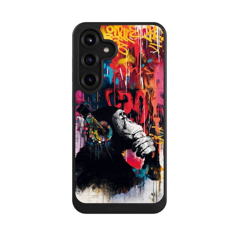 Galaxy S25 + NIVOcore Chimp Blue Streetart