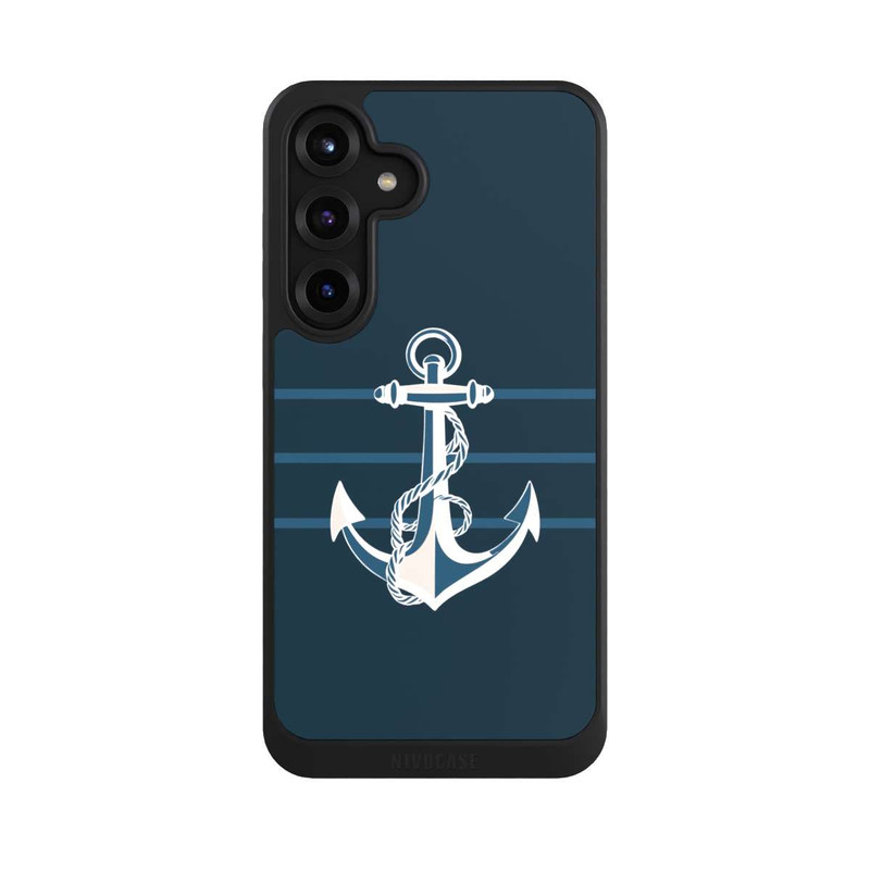 Galaxy S25 + NIVOcore Anchor Line Blue with AI