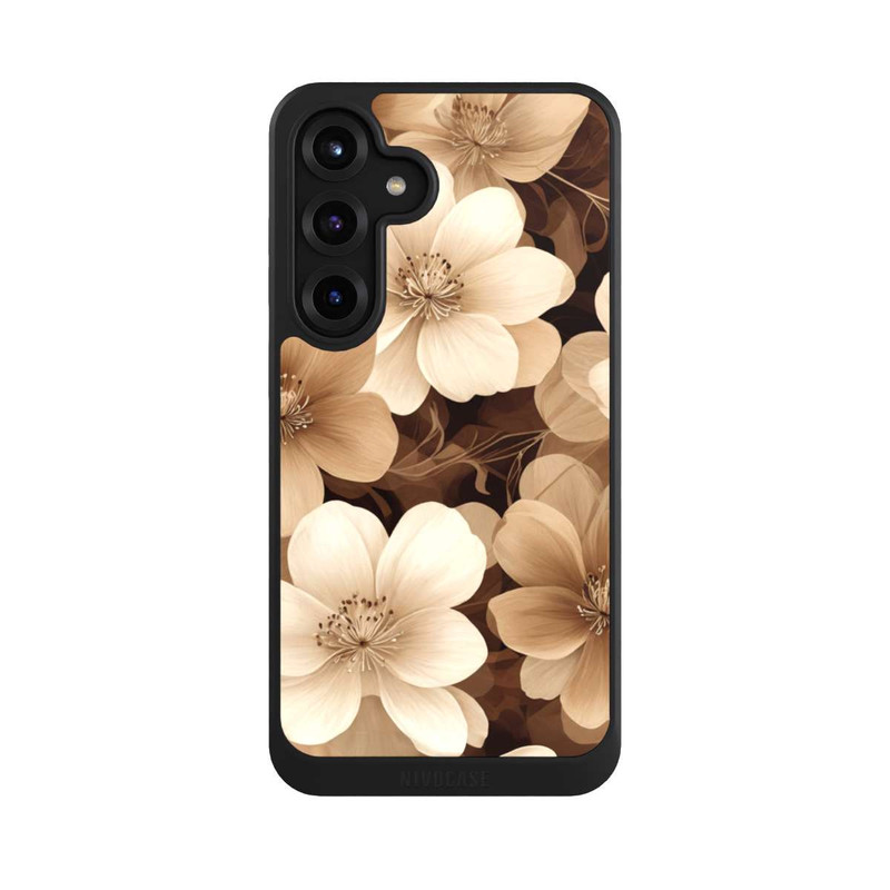 Galaxy S25 + NIVOcore Naturfarbene Negativblumen mit KI