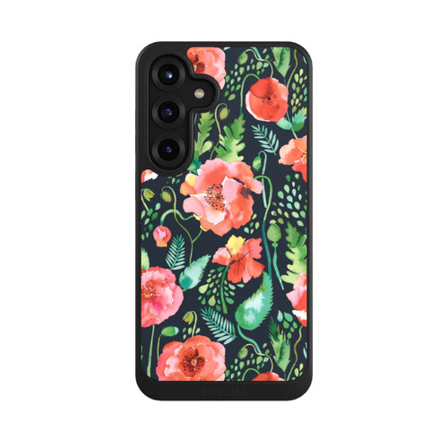 Samsung Galaxy S25+  NIVOcore Mohnblumen Dunkle Wildnis