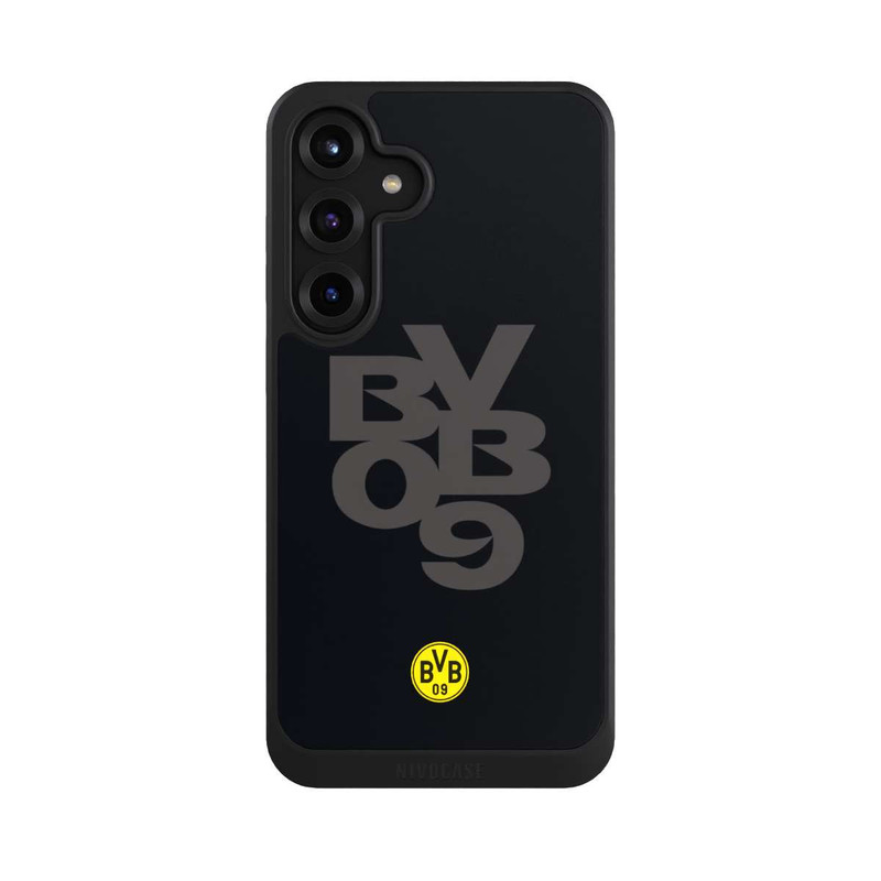 Galaxy S25 + NIVOcore BVB09 Grau Schwarz