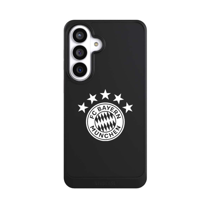 Galaxy S26+ NIVOcore FCB Logo einfarbig mit Sternen - ohne Hintergrund
