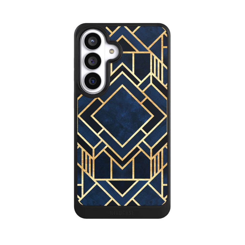 Galaxy S26+ NIVOcore Kunst Deko Blau Golddruck