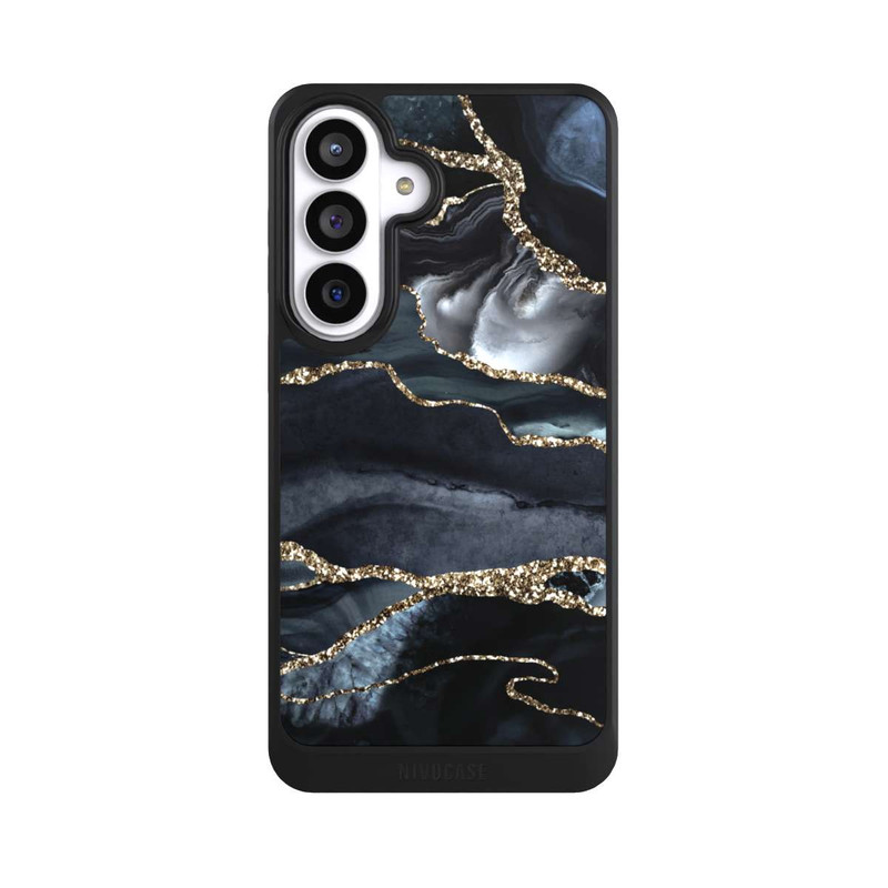 Galaxy S26+ NIVOcore Dunkler Marmor Gold Glitzerlook