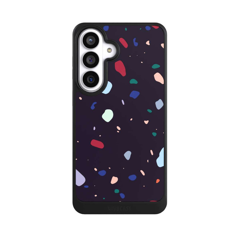 Galaxy S26+ NIVOcore Moderner dunkel abgerundeter Terrazzo