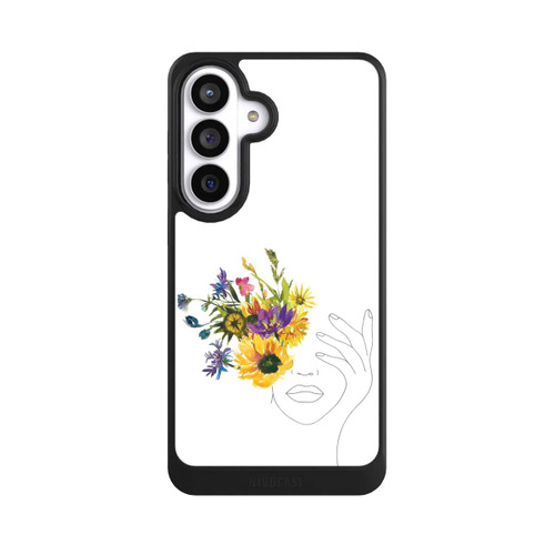 Samsung Galaxy S26+ NIVOcore Line Art Woman sunflowers