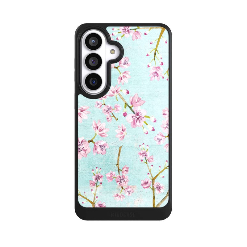 Galaxy S26+ NIVOcore Cherry Blossom Twigs Pattern Light Blue