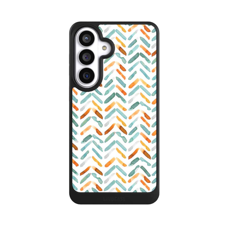 Galaxy S26+ NIVOcore Elegant Fall Chevron Blue Orange