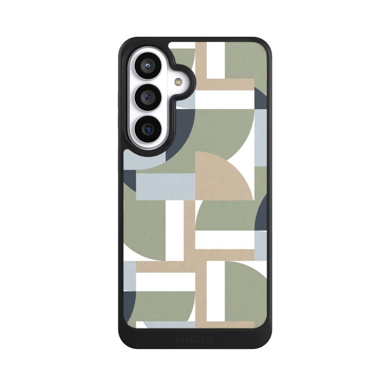 Galaxy S26+ NIVOcore Futuristic Bauhaus Polygons Beige