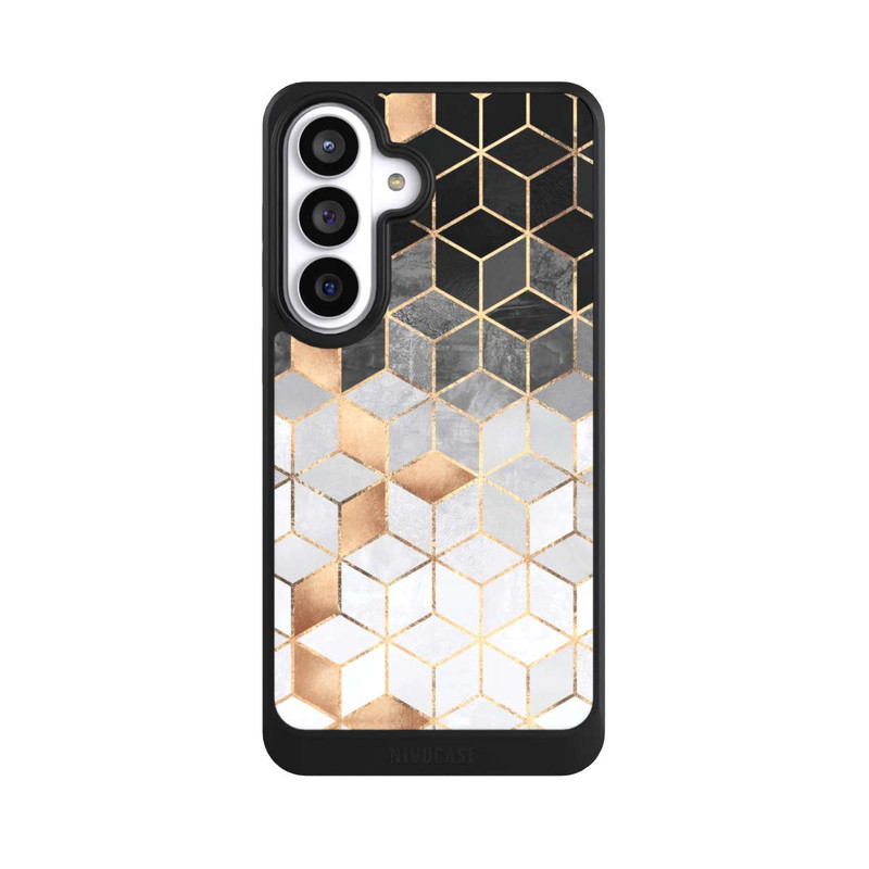 Galaxy S26+ NIVOcore Würfel dunkel und gold