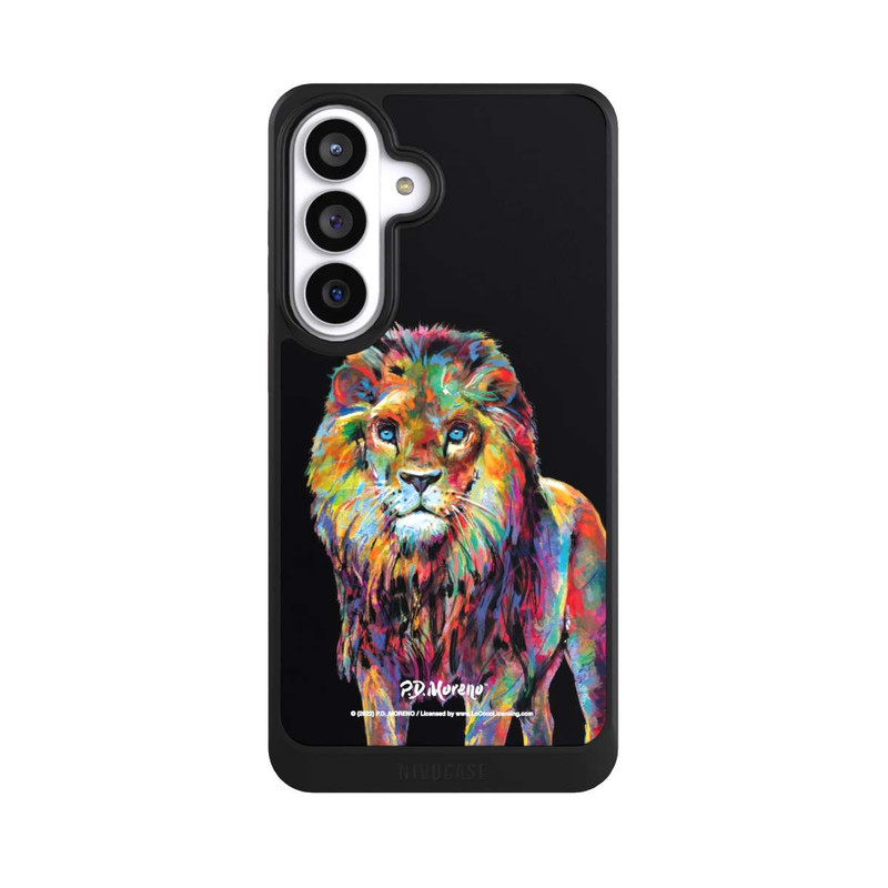 Galaxy S26+ NIVOcore Löwe Bunte Kunst von P.D. Moreno